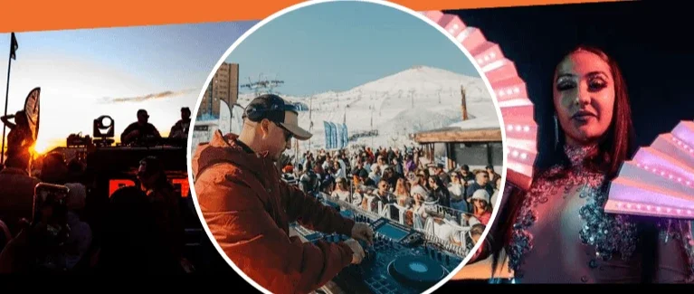 Sunset com DJ nas Cordilheiras